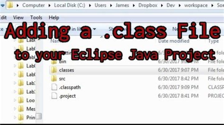 How to open class file