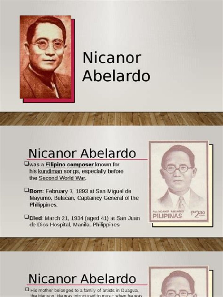 Nicanor Abelardo’s biography, net worth, fact, career, awards and life story