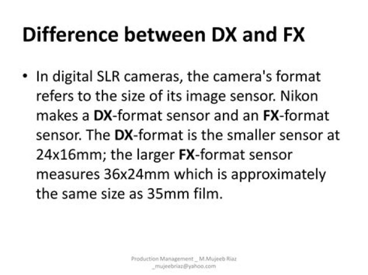 What is the Difference Between DX format and FX format